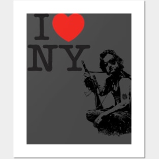 Snake Plisken loves new york Posters and Art